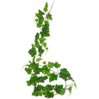 Kunstgirlande Deko Weinreben Girlande LAHELA, Eco Collection, grün, 160cm Weinrebe, artplants, Höhe 160.0 cm