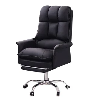 Home Office Computer Chair Gaming Chair Double Layer Backrest Filling Ergonomic Folding Footstool Comfortable Sedentary