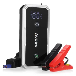 Audew KEBE-986 3000A Car Jump Starter Booster 14400mAh Large Capacity Portable Power Bank Large LCD Display Auto Emergen