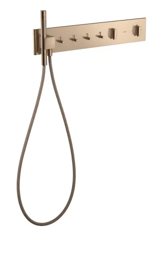 Hansgrohe Thermostatmodul 610/110 Axor ShowerComposition 4 Verbraucher, polished red gold, 12573300 12573300