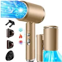 OYLCDI Haartrockner Föhn Ionen,klappbar, Weihnachtsgeschenk, Hair Dryer, 2400 W, mit 3 Stylingdüsen & 6 Temperatureinstellungen,Klappbar Haartrockner, Hairdryer Frisuren Zubehör Reisehaartrockner