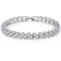 Kim Johanson Tennisarmband Sparkle (1-tlg), Funkelndes Armband mit Zirkonia in Silber-Optik