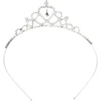 Katara Diadem Zubehör JGA Diadem für Kinder, Damen in Herz Form, Haarreif, Fasching, Karneval, Krone, Mädchen, Prinzessinen, Hochzeit