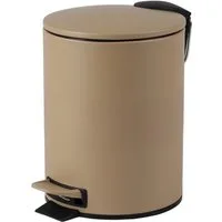 Urban Living Kosmetikeimer 3 Liter Tretmülleimer Abfalleimer Mülleimer Tretpedal Absenkautomatik, Hygienische Pedalbedienung, herausnehmbarer Eimer mit Henkel