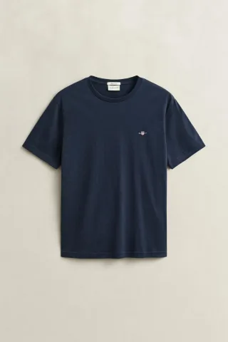 GANT - Regular Fit Shield T-Shirt evening blue - Gr. - L