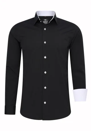 Business Hemd S - 6XL Slim Fit Premium Cotton-Stretch
