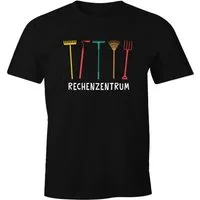 MoonWorks Print-Shirt Herren T-Shirt Rechenzentrum Parodie EDV Computer lustig Gärtner mit Print