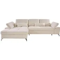 OTTO home Ecksofa Costello L-Form, B: 301 cm mit Sitztiefen-, Armteilverstellung &, 3 Nierenkissen, optional Bettfunktion & Bettkasten