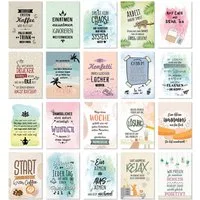 TypeStoff Grußkarten TypeStoff 20er Postkarten-Spar-Set DIN A6 – 20 Sprüchen & Motive