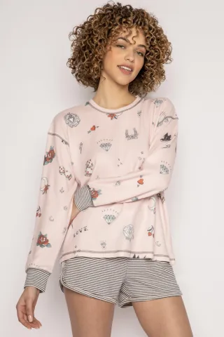 P.J. Salvage - l/s shirt rosa - Gr. - S