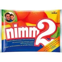 NIMM2 Süßigkeit nimm2, Orangen- und Zitronenbonbons, 1 kg (ca. 170 Stück)