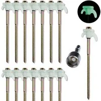 yourGEAR Zelthering your GEAR Screw 200 - 15 robuste Zeltheringe mit Gewinde aus Stahl