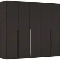 rauch Drehtürenschrank Kleiderschrank Schrank Garderobe Wäscheschrank BESTSELLER MONTCLAR (3 Ausstattungen BASIC/CLASSIC/PREMIUM (SOFT-CLOSE), Breiten 201-400 cm) Front in Glas/Hochglanz/Dekor/Grauspiegel in 5 Breiten MADE IN GERMANY