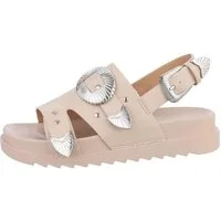 Ital-Design Damen Freizeit Riemchensandalette (85960168) Keilabsatz/Wedge Keilsandaletten in Beige