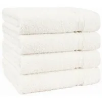 HAMMETEX Handtuch Set 4er Set Handtücher 50x100 cm, 100% Baumwolle, Weich & Saugstark, Frottier (Set, 4-St), mit Bordüre, einfarbig, weich
