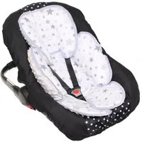 Primawela Sitzverkleinerer Sitzverkleinerer MINKY Einlage Baby Kind für Auto Babyschale Einsatz