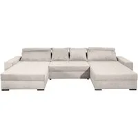 COLLECTION AB Wohnlandschaft Josy XXXL-Relax U-Form, B: 352 cm, Bettfunktion, Bettkasten & 2 Nackenkissen, Federkern