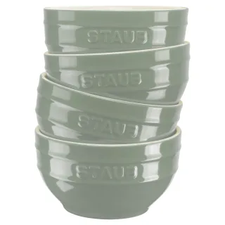 Staub Ceramique Schüssel Set 12 cm / 4-tlg, Eukalyptus, Keramik