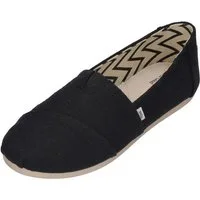 TOMS ALPARGATA Espadrille Black Heritage Canvas