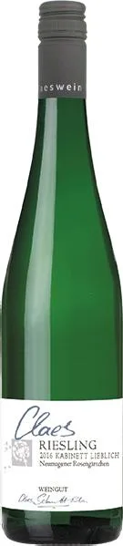 Claes Schmitt Erben Neumagener Rosengaertchen Riesling Kabinett liebli