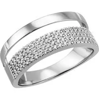 Firetti Fingerring Schmuck Geschenk Silber 925 Silberring Ring Pavé-Optik glitzernd, mit Zirkonia (synth)