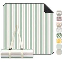 Picknickdecke Picknickdecke 200 x 200 cm Campingdecke Wasserdicht, 3 Schichten, Sekey, Campingdecke Wärmeisoliert mit Wasserdichter Unterseite