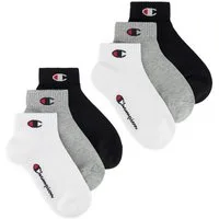 Champion Kurzsocken 6 Pack Quarter Socks (6-Paar, Set) für Kinder, sportlicher Look, mit unifarbenem Design