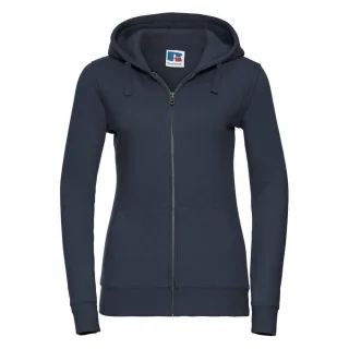 Russell - "Authentic" Kapuzenpullover Durchgehender Reißverschluss für Damen (Dunkelblau)