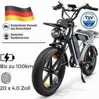 PIXAR E-Bike Mountainbike Elektrofahrrad 48V 35Ah Akku (100km), 250W Heckmotor, Shimano 7-Gang, 7 Gang, Kettenschaltung, Heckmotor, 1680 Wh, (Packung)