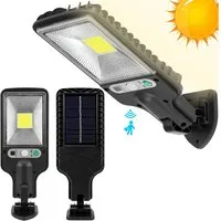 Rosnek LED Außen-Wandleuchte Solar, 3 Modi, Bewegungssensor, für den Außenbereich Terrasse, IP65 wasserdicht