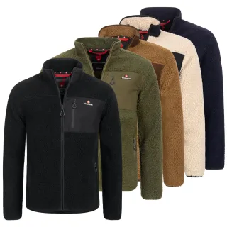 Höhenhorn Birkkar Herren Fleece Jacke Teddyfleece Gefüttert Winterjacke L Schwarz