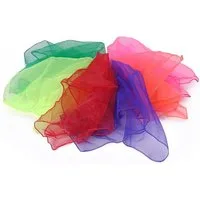 Sport-Thieme Spiel Jongliertücher-Set Nylon, Besonders für Anfänger:innen, Einzel- und Gruppenjonglagen