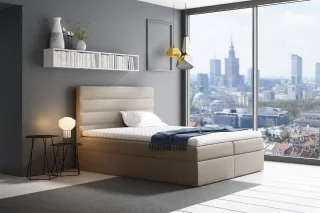 Boxspringbett Schlafzimmerbett LUCA 160x200cm Beige