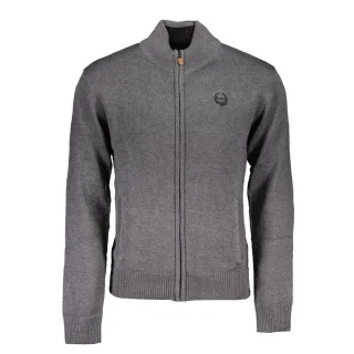 Gianmarco Venturi Grigio Baumwoll Herren Cardigan