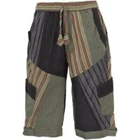 Guru-Shop Relaxhose Patchwork Yogahose, Goa Hose, Goa Shorts -.. Ethno Style, alternative Bekleidung