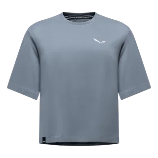SALEWA - Eagle Vocab T-Shirt Damen - Blau (Gr.42)
