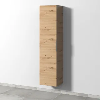 Sanipa 3way Hochschrank mit 1 Tür, Eiche Natural-Touch UM11085