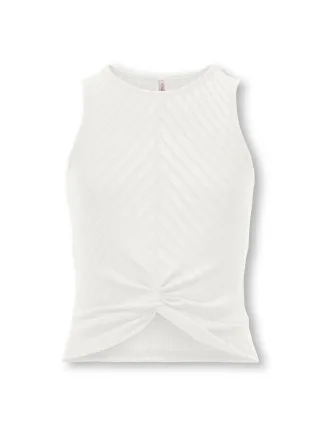 KIDS ONLY - KOGSANDY S/L TWIST TOP JRS Cloud Dancer - Gr. - 164