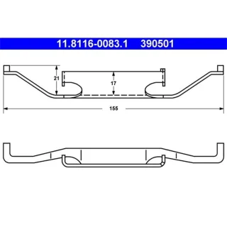 ATE Feder f?r Bremssattel BMW 3er 5er 7er Z3 Z4