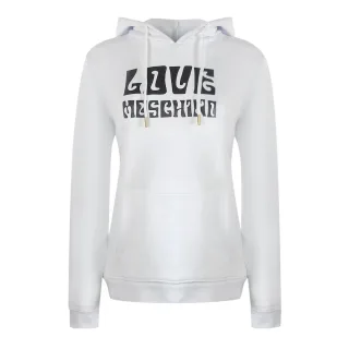 Love Moschino Groovy Logo White Hoodie