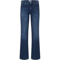 Cambio Stretch-Hose blau,Casual,Viskose,Unifarben,Flared Fit,Mittel