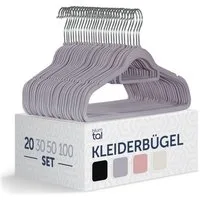 Blumtal Kleiderbügel Rutschfest - Samtoptik - Platzsparend, (20-tlg), Premium inkl. Krawattenhalter, 360° drehbar, Anti-Rutsch Bügel
