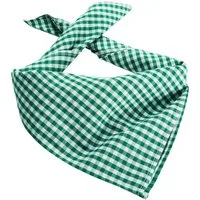 dressforfun Halstuch Bandana, Größe: 49 x 49 cm, modisches Trachten-Accessoire, gut, (Kopftuch, Konfektionsgröße 0 in grün/weiß), Als Hals-, Kopf- oder Armtuch nutzbar, Knot- und Falteigenschaften