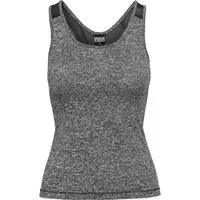 URBAN CLASSICS Yoga & Relax Shirt Urban Classics Damen Ladies Active Melange Trainings Top (1-tlg)