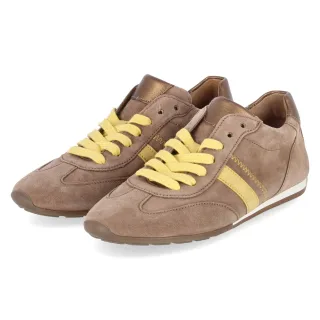 Gabor Low Sneaker  Braun - Gr. 37 -  Leder und Textil