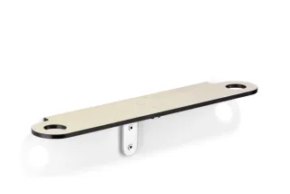 Giese Slimbord mit Halter für Rasierer schwarz matt mit Schichtstoff (HPL) in holzoptik, 30961-14 30961-14