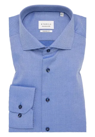 ETERNA - Hemd Langarm mittelblau - Gr. - 42/Langarm - 65cm