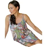 HUTSCHREUTHER Nachthemd Damen Schlafshirt mit Spaghetti Trägern (1-tlg) Modisches Design
