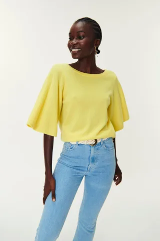 des petits hauts - Pullover - Austral gelb - Gr. - 2