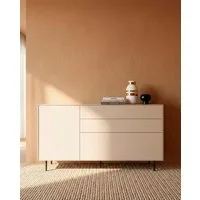 LeGer Home by Lena Gercke Sideboard Essentials, Kommode, Anrichte, Kombikommode, Schrank mit Metallfüßen, Breite: 166 cm, UV lackiert, Push-to-open-Funktion